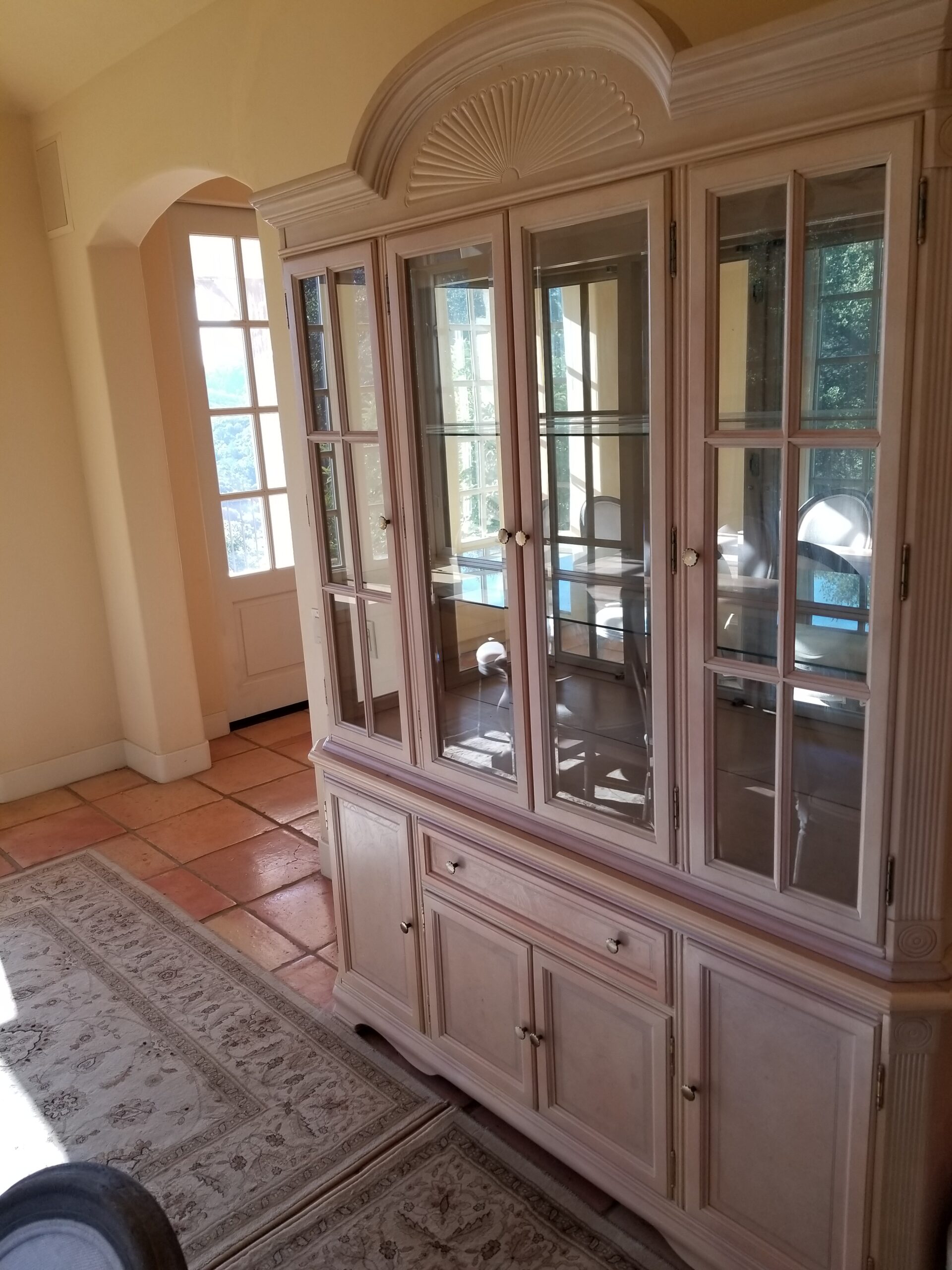 china cabinet ready to be moved