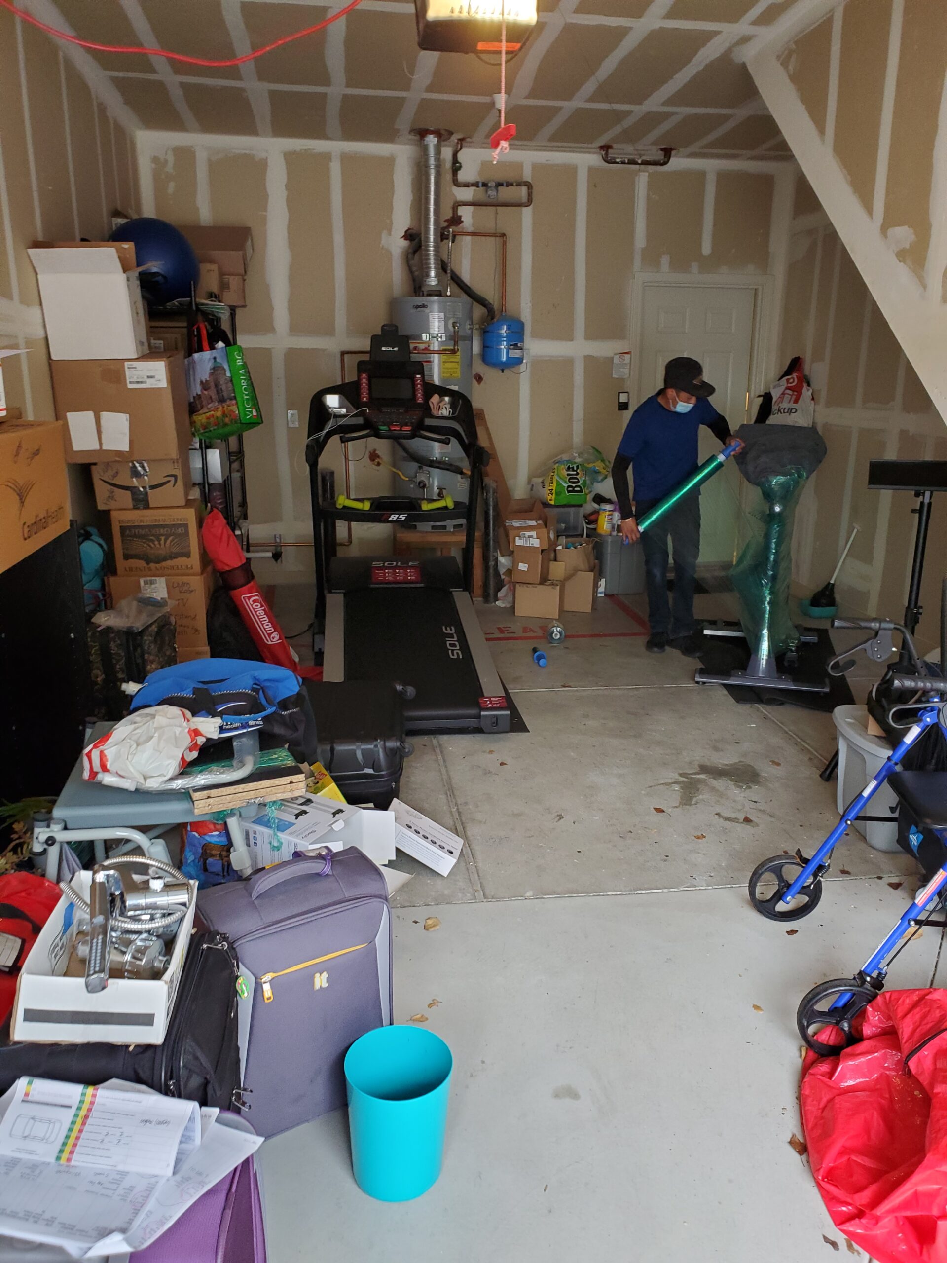 packing a garage for a move